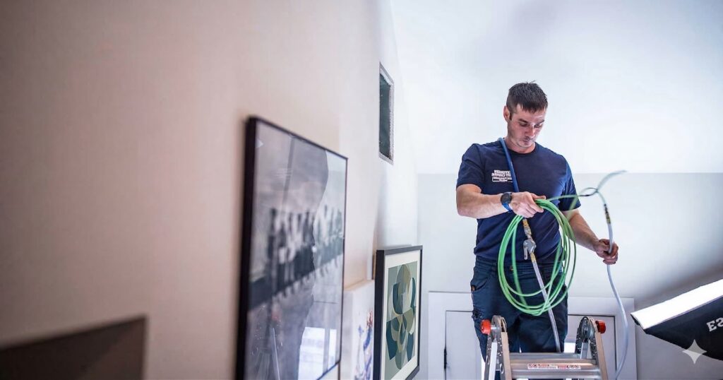 Air duct cleaning FAQ background for Greenwich, CT